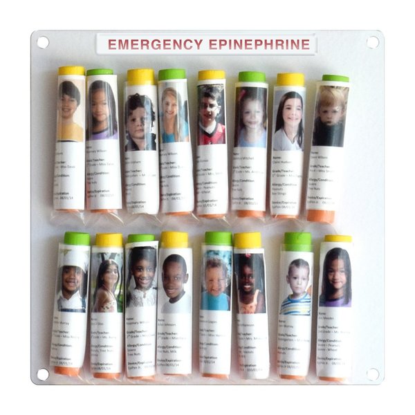 Aek 16Unit Epinephrine Auto Injector Storage Panel for School Nurses Offices holds 16 EN9368